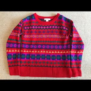 J. Crew Crewcuts Fair Isle Sweater